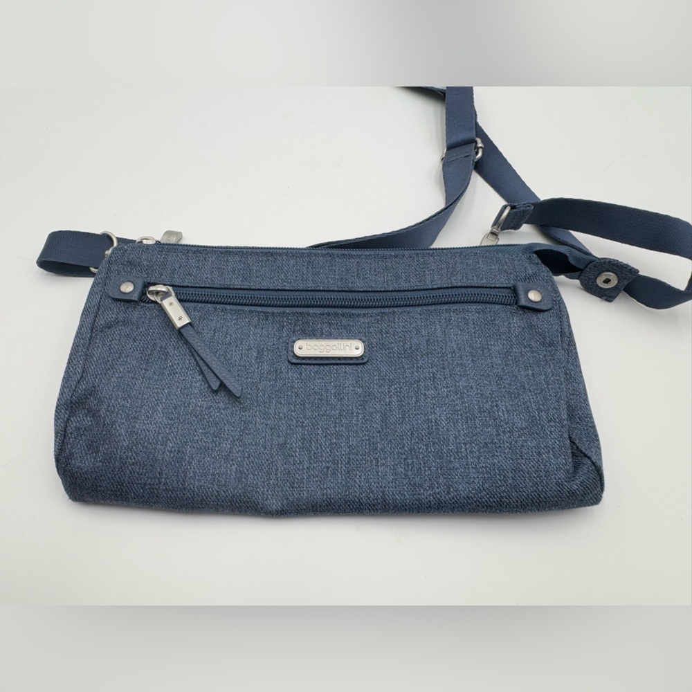 BAGGALLINI RFID TRANSIT BAGG - STEEL BLUE
